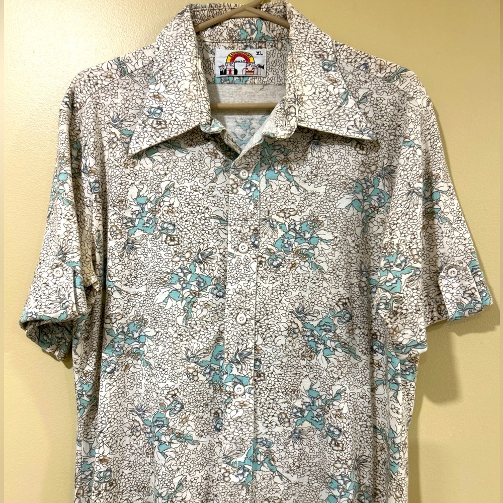 Vintage Saturdays in California floral shirt
